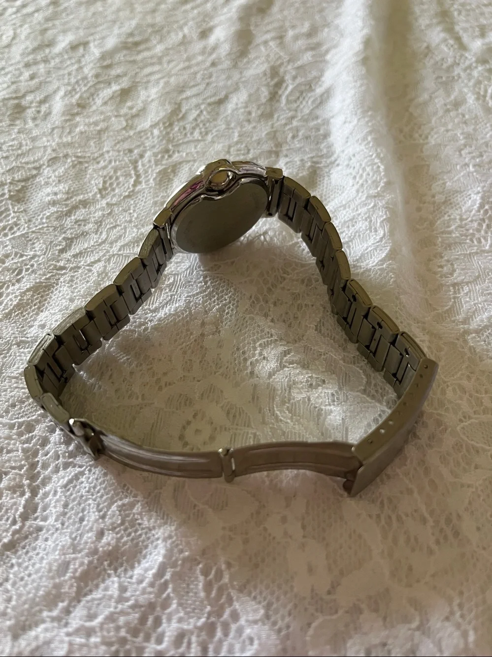 Adesso Silver-Tone Roman Numeral Bracelet Watch